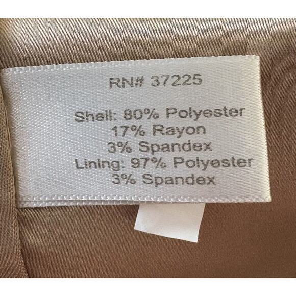 Boston Proper Tan Cowlneck Sheath Dress Career Womens Size 8 (732) - Picture 5 of 6